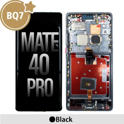 BQ7 OLED Screen Digitizer Replacement with Frame for Huawei Mate 40 Pro-Black