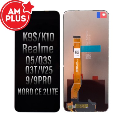 AMPLUS LCD Screen Digitizer Replacement for OPPO K9S / K10 / Realme Q5 / Realme Q3S / Realme Q3T / Realme V25 / Realme 9 / Realme 9 PRO / 1+Nord CE 2 Lite