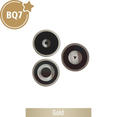 BQ7 Rear Camera Lens With Bracket for iPhone 15 Pro-Gold