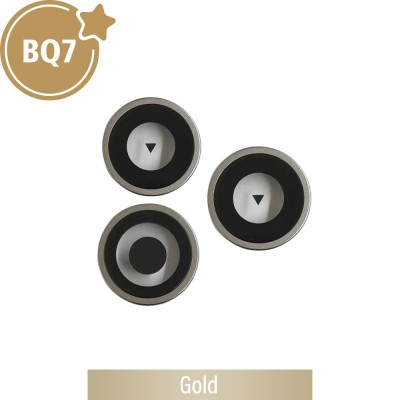 BQ7 Rear Camera Lens With Bracket for iPhone 15 Pro Max-Gold