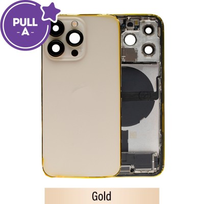 Rear Housing with Full Set Parts for iPhone 13 Pro-Gold (PULL-A)