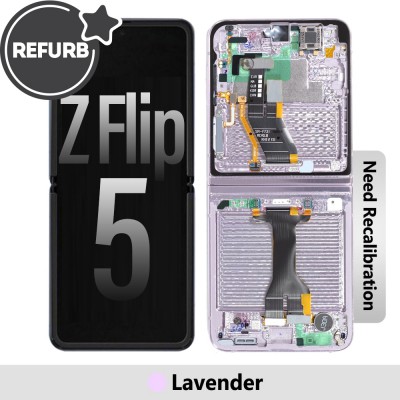 REFURB OLED Screen Replacement for Samsung Galaxy Z Flip5 5G F731B -Lavender