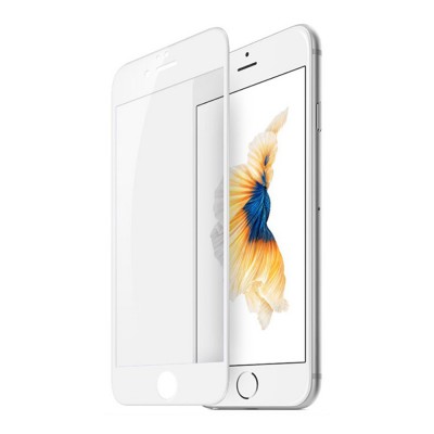 Full Coverage Tempered Glass Screen Protector For iPhone 7 / 8-White
