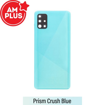 AMPLUS Rear Cover Glass For Samsung Galaxy A51 A515-Prism Crush Blue