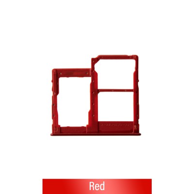 Dual SIM Card Tray for Samsung Galaxy A40 A405F-Red (Not for AU)