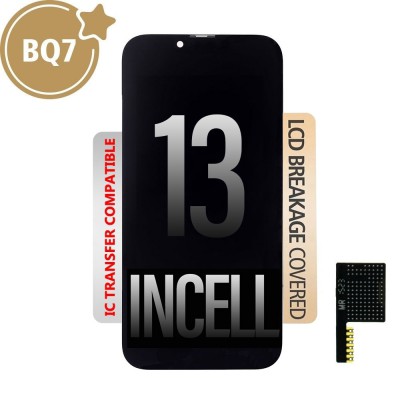 BQ7 Incell LCD Assembly with Solve Popover Small Board for iPhone 13 Screen Replacement  (Compatible for IC chip transfer)