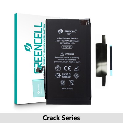 Greencell Crack Series- iPhone 12 / 12 Pro CRACK Battery with Adhesive Strips 2815mAh (No Need Soldering & No Need Tag-on)