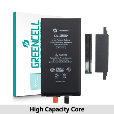 Greencell Core Series-High Capacity 4850mAh iPhone 14 Plus Replacement Battery Core with Adhesive Strips 