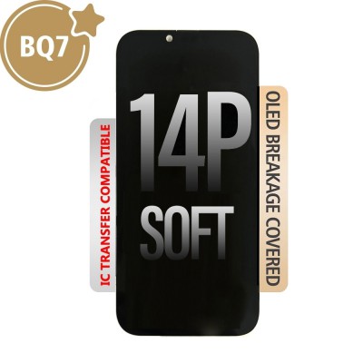 BQ7 Soft OLED Assembly for iPhone 14 Plus Screen Replacement (Compatible for IC chip transfer)