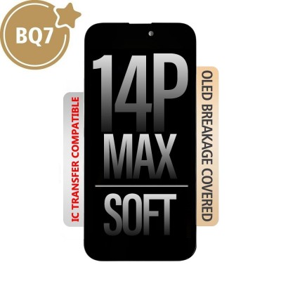BQ7 Soft OLED Assembly for iPhone 14 Pro Max Screen Replacement (Compatible for IC chip transfer)