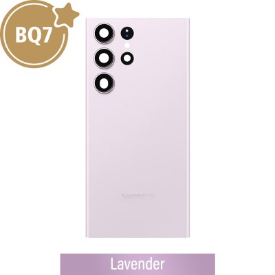 BQ7 Rear Cover Glass for Samsung Galaxy S23 Ultra S918B-Lavender
