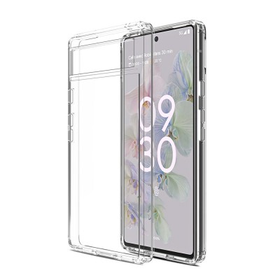 High Quality Acrylic + TPU Hybrid Transparent Case for Google Pixle 6a