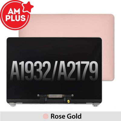 AMPLUS Complete LCD Display Assembly for MacBook Air 13" A1932 (Mid 2019) A2179 (Early 2020)-Rose Gold