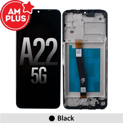 Samsung Galaxy A22 5G A226B AMPLUS LCD Screen Replacement Digitizer with Frame-Black