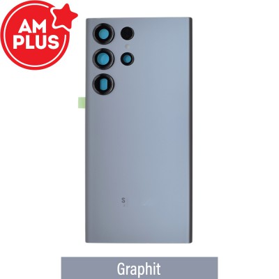 AMPLUS Rear Cover Glass for Samsung Galaxy S23 Ultra S918B-Graphit