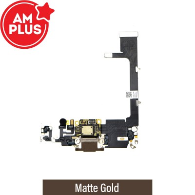 AMPLUS Charging Port for iPhone 11 Pro-Matte Gold