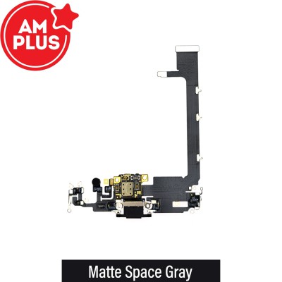 AMPLUS Charging Port for iPhone 11 Pro Max-Matte Space Gray