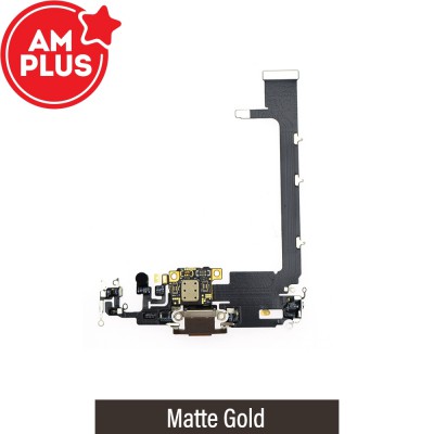 AMPLUS Charging Port for iPhone 11 Pro Max-Matte Gold