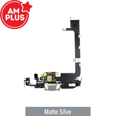 AMPLUS Charging Port for iPhone 11 Pro Max-Matte Silve