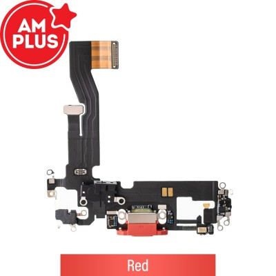 AMPLUS Charging Port for iPhone 12 / 12 Pro-Red
