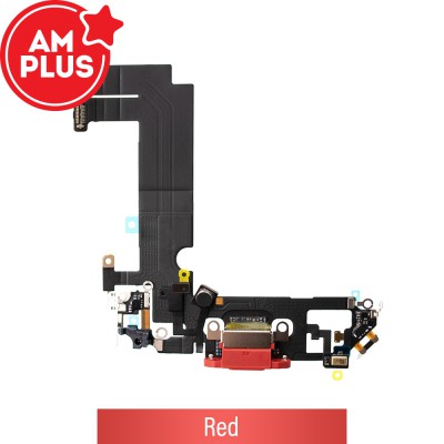 AMPLUS Charging Port for iPhone 12 mini-Red