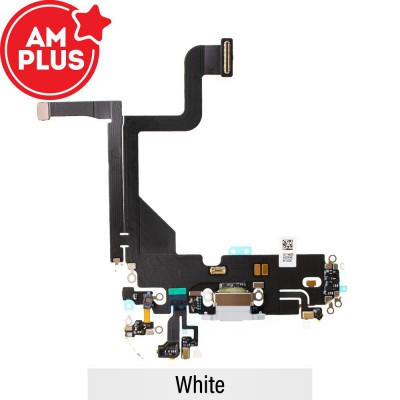 AMPLUS Charging Port for iPhone 13 Pro-White