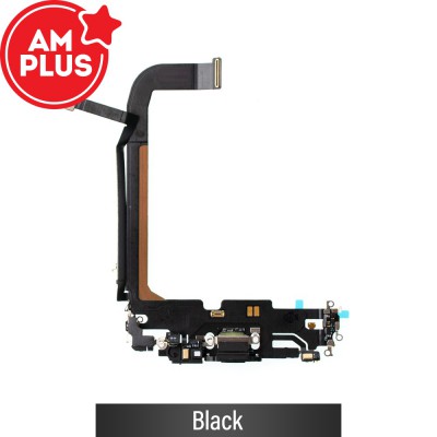 AMPLUS Charging Port for iPhone 13 Pro Max-Black