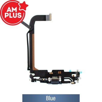 AMPLUS Charging Port for iPhone 13 Pro Max-Blue