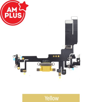 AMPLUS Charging Port for iPhone 14-Yellow