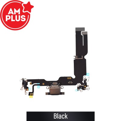 AMPLUS Charging Port for iPhone 15 Plus -Black