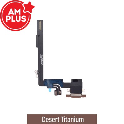 AMPLUS Charging Port for iPhone 16 Pro Max -Desert Titanium