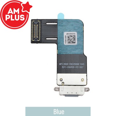 AMPLUS Charging Port with Flex Cable for iPad Air 11 (2024) -Blue