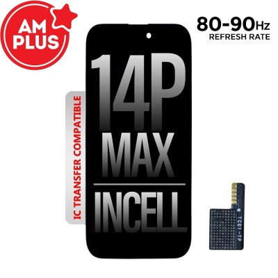 80HZ-90HZ REFRESH RATE AMPLUS Incell LCD Assembly for iPhone 14 Pro Max Screen Replacement (Compatible for IC chip transfer)