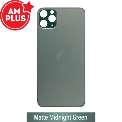 AMPLUS Rear Glass With 3M Adhesive Replacement for iPhone 11 Pro-Midnight Green