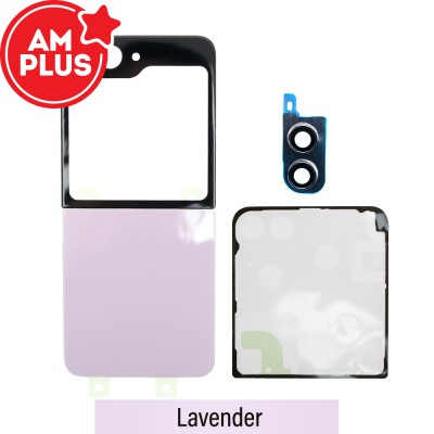 AMPLUS Rear Cover Glass For Samsung Galaxy Z Flip5 5G F731B (Improved Quality)-Lavender