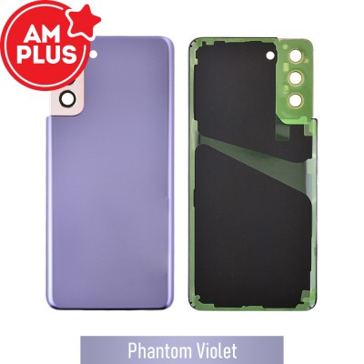 AMPLUS Rear Cover Glass For Samsung Galaxy S21 Plus G996-Phantom Violet