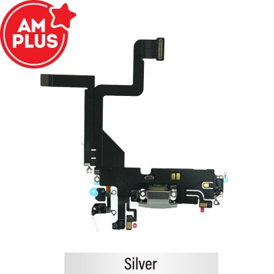 AMPLUS Charging Port for iPhone 14 Pro-Silver
