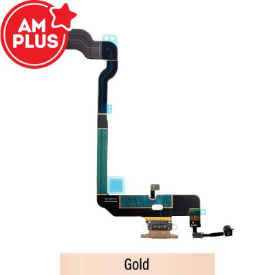 AMPLUS Charging Port for iPhone XS-Gold