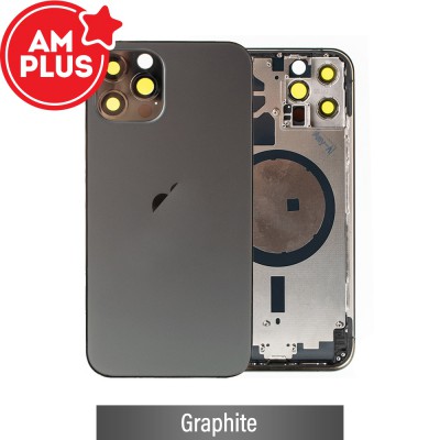 AMPLUS Rear Housing for iPhone 12 Pro-Black