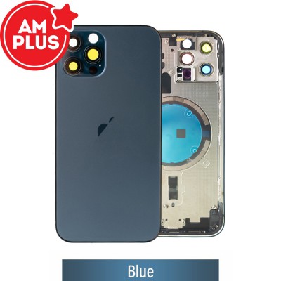 AMPLUS Rear Housing for iPhone 12 Pro-Blue