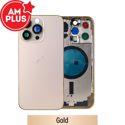 AMPLUS Rear Housing for iPhone 13 Pro-Gold