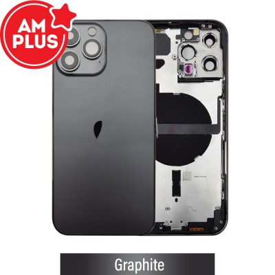 AMPLUS Rear Housing with Small Parts for iPhone 13 Pro Max-Graphite