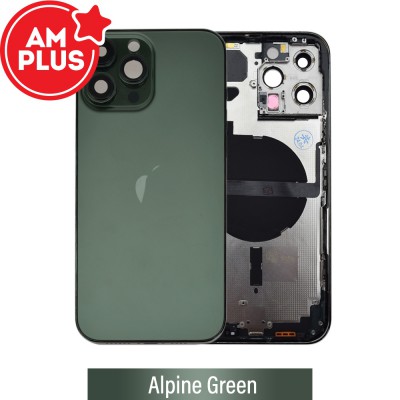 AMPLUS Rear Housing with Small Parts for iPhone 13 Pro Max-Alpine Green