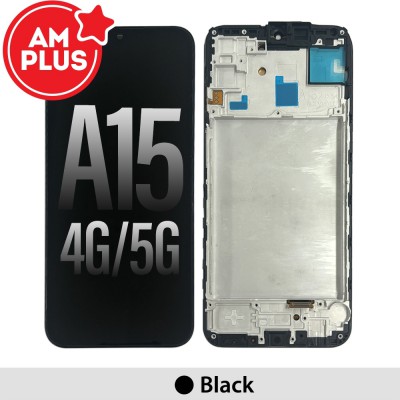 Samsung Galaxy A15 4G / A155F / 5G A156B AMPLUS OLED Screen Replacement Digitizer with Frame-Black