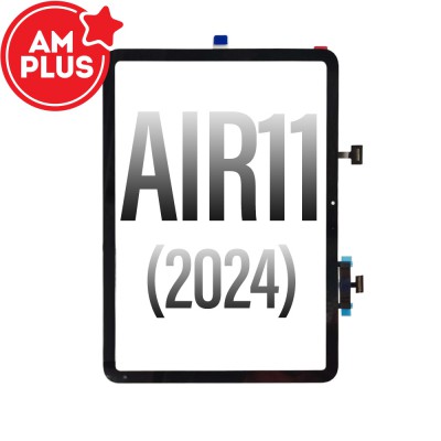 AMPLUS Touch Screen Digitizer with IC Connector for iPad Air 11 (2024) -Black