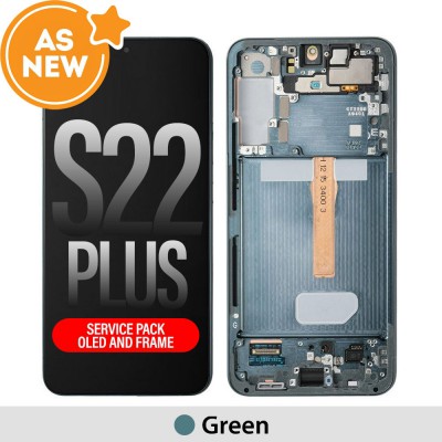 AS NEW-Samsung Galaxy S22 Plus S906B OLED Screen Replacement-Green (SERVICE PACK SCREEN AND SERVICE PACK FRAME ASSEMBLED)