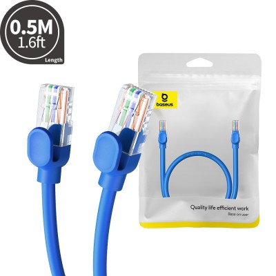 Baseus High Speed CAT6 Gigabit Ethernet Cable 0.5M-Galaxy Blue