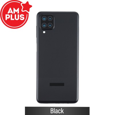 AMPLUS Rear Cover Glass For Samsung Galaxy A12 Nacho A127F-Black