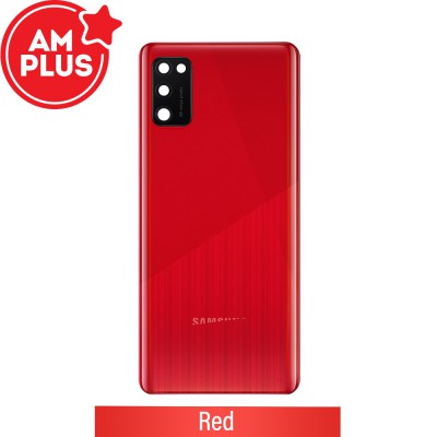 AMPLUS Rear Cover Glass For Samsung Galaxy A41 A415F-Red