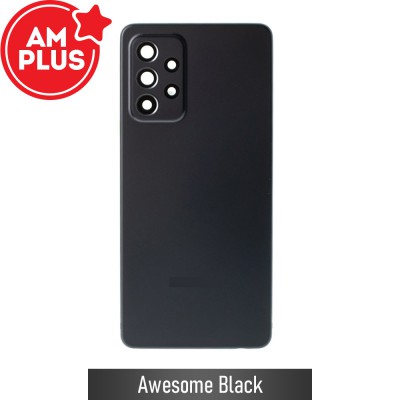 AMPLUS Rear Cover Glass For Samsung Galaxy A52 A525F / A52s 5G A528B-Awesome Black